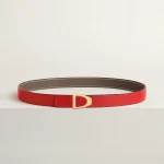 Cavaliere belt buckle & Reversible leather strap 24 mm